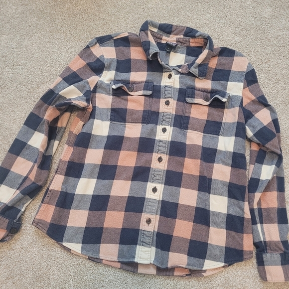 Patagonia Youth Button Up Organic Cotton Flannel Shirt Size Large - Picture 3 of 8
